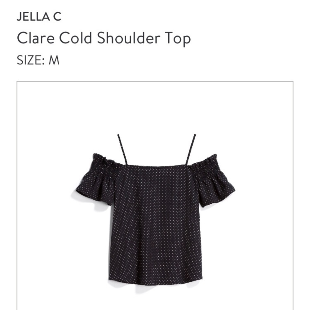 NWT Off shoulder polka dot top